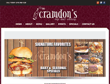 Tablet Screenshot of cramdons.com